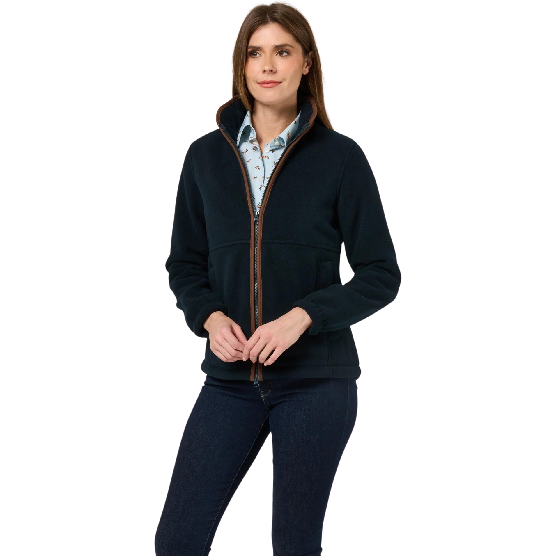 Alan Paine Womens Alysham Fleece Jacket AYLLJKT - Dark Navy